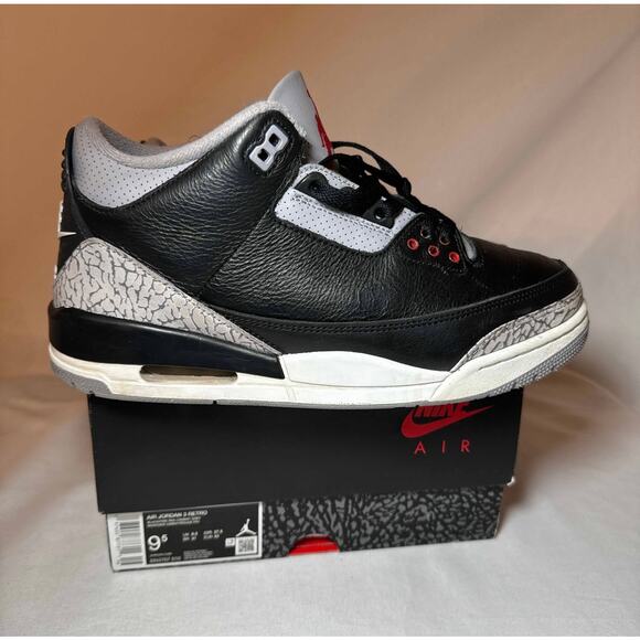 men's air jordan 3 retro og black cement